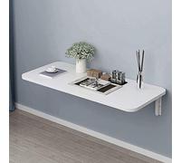 KRXSOBNV Scrivania pieghevole a parete for piccoli spazi Tavolo da pranzo salvaspazio for cucina o camera da letto Scrivania for computer Design moderno Facile da installare 60×40 cm(70x50cm)