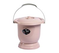 KRXSOBNV, Secchio for urina con coperchio, vaschetta for sputacchiera, orinatoio portatile riutilizzabile con manico for donne incinte, bambini anziani,Orinatoio(Pink,XXL)