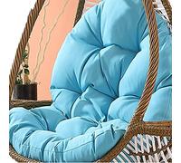 KRXSOBNV, Sedia amaca sospesa Grande cuscino for sedia a dondolo sospesa resistente al sole, cuscini for sedia quattro stagioni for camera da letto,Tappetino per altalena(Blue)