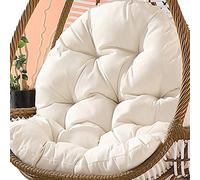KRXSOBNV, Sedia amaca sospesa Grande cuscino for sedia a dondolo sospesa resistente al sole, cuscini for sedia quattro stagioni for camera da letto,Tappetino per altalena(White)