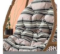 KRXSOBNV, Sedia amaca sospesa Grande cuscino for sedia a dondolo sospesa resistente al sole, cuscini for sedia quattro stagioni for camera da letto,Tappetino per altalena(Stripe)