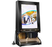 KRXSOBNV, Sensore Completamente Automatico con Poster pubblicitario sostituibile Spazzola elettrica pubblica for Scarpe,en,Lucidascarpe Elettrico(Black Color)