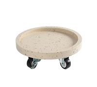 KRXSOBNV, Sottovasi for Piante da Esterno Carrello for con Carrello for Ruote Base for Vaso Fiori for Interno for Rotondo Vaso Vassoio for Acqua for vasi Sottovaso ,Carrello per Piante(D,30cm)
