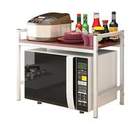 KRXSOBNV, Stazione del caffè, organizzatori e contenitori for la cucina, mobiletto for dispensa da cucina a 2 livelli ，Cremagliera per forno a microonde