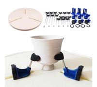 KRXSOBNV, Strumenti di Riparazione del Morsetto for scolpire: Gamma di Installazione: 15-36 cm, Macchina for Pinza di rifinitura Triangolare, for Principianti in Ceramica,Giradischi per Ceramica