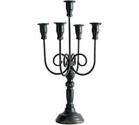KRXSOBNV, Supporto for candeliere in ferro battuto a cinque teste, tavolo da pranzo for matrimoni, ornamenti for portacandele for cena a lume di candela dorati ，Portacandele