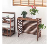 KRXSOBNV, Supporto for Piante Portafiori 85x35x75 cm Copertura Protettiva for condensatore Esterno in Giardino terrazza Balcone di Piccole Dimensioni,Coperchio del condensatore(S)