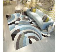 KRXSOBNV, Tappeti for la decorazione della casa decorativi for il soggiorno for di lusso leggeri in stile minimalista astratto con pittura a inchiostro multicolore for ，Tappeti(Y 11,60 * 120)