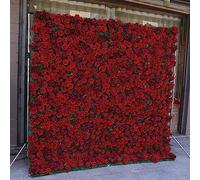 KRXSOBNV, Tappetino for Fiori Fatto a Mano con Rose for la Decorazione di Addio al Nubilato for Ragazze in Studio Fotografico 2,4 m * 2,4 m,Parete di Fiori Artificiali(1m*1m)