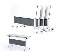 KRXSOBNV, Tavoli for sala conferenze da 4 pezzi Tavolo allenamento ufficio di utilità mobile con ruote silenziose, tavolo seminari riunioni, aula,Tavoli da conferenza(140x60x75cm)