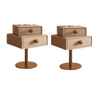 KRXSOBNV, Tavolino alto for divano, comodino piccolo sul comodino, comodino for organizzazione di stoccaggio con cassetto superiore girevole for camera da letto soggiorno di piccole dimensioni,Comodi
