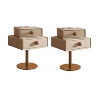 KRXSOBNV, Tavolino alto for divano, comodino piccolo sul comodino, comodino for organizzazione di stoccaggio con cassetto superiore girevole for camera da letto soggiorno di piccole dimensioni,Comodi