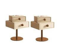 KRXSOBNV, Tavolino alto for divano, comodino piccolo sul comodino, comodino for organizzazione di stoccaggio con cassetto superiore girevole for camera da letto soggiorno di piccole dimensioni,Comodi