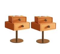 KRXSOBNV, Tavolino alto for divano, comodino piccolo sul comodino, comodino for organizzazione di stoccaggio con cassetto superiore girevole for camera da letto soggiorno di piccole dimensioni,Comodi