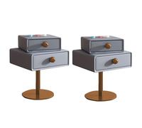 KRXSOBNV, Tavolino alto for divano, comodino piccolo sul comodino, comodino for organizzazione di stoccaggio con cassetto superiore girevole for camera da letto soggiorno di piccole dimensioni,Comodi