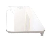 KRXSOBNV Tavolo da pranzo pieghevole a ribalta con montaggio a parete for piccole stanze, cucina for ufficio, banco da lavoro pieghevole for laptop pieghevole con staffe, bianco(L80xW30cm/L31xW12in)