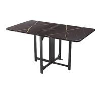 KRXSOBNV, Tavolo da pranzo pieghevole, tavolo da pranzo salvaspazio, tavolo da pranzo versatile, tavolo pieghevole leggero, montaggio facile, 4-6 persone ，Tavolo da pranzo pieghevole(Svart,L 140CM/55.