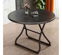 KRXSOBNV, Tavolo pieghevole rotondo, tavolo da pranzo salvaspazio, tavolo pieghevole leggero con piano spesso e robusta struttura in metallo ，Tavolo da pranzo pieghevole(A,60cm)