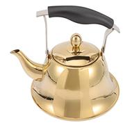 KRXSOBNV, Teiera Bollitore con fischio Beccuccio con fischio Acqua Boilong Pentola Anti Maniglia calda Riscaldamento dell'acqua Bollitore Fornello Teiere for la casa,Bollitori per tè(Gold)