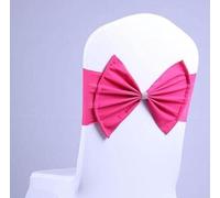 KRXSOBNV, Telai for sedie, 100 Pezzi Fasce for Fasce for sedie in Spandex for Matrimoni Sedia Elasticizzata Grandi Papillon for la Decorazione di Banchetti Evento Party-05,Fascia per Sedia(Pink)