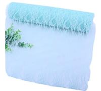 KRXSOBNV, Tessuto in Rotolo di Tulle di Pizzo, Decorazione Fai da Te, Decorazione for la Festa Nuziale, Runner da Tavolo, Decorazione Natalizia for la tavola di casa,La Seta di Eugen(Mint)