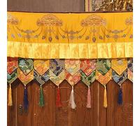 KRXSOBNV, Tovaglia buddista, stoffa for santuario, tenda buddista tibetana da 100 cm for uso domestico, tavolo in tessuto tibetano che circonda la tenda decorativa del tempio ,tovaglie buddiste.