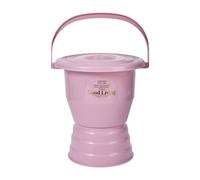 KRXSOBNV, Vaso da camera con manico, padella WC portatile orinatoio sputacchiera vasino pipì secchio for donna incinta anziani adulti,Orinatoio(Pink,27.5cm)