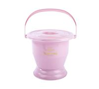 KRXSOBNV, Vaso da camera con manico, padella WC portatile orinatoio sputacchiera vasino pipì secchio for donna incinta anziani adulti,Orinatoio(Pink,22.5cm)