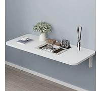 KRXSOBNV Workstation for computer salvaspazio da scrivania pieghevole bianca montata a parete for ufficio domestico e camera da letto(120x40cm/47inchx16inch)