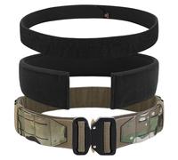 KRYDEX GEAR Cintura Tattica da Combattimento 2 Pollice Cintura Militare Molle con Chiusura Rápida Cintura Tiro per Sport e Caccia all’Aria Aperta (MC,L)