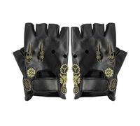 KRYMSON 1 Paio Di Guanti, Guanti Steampunk, Guanti Gotici, Guanti Mezze Dita, Accessori Moto per Uomo, Accessori Steampunk, Costumi Steampunk per Gentiluomini, Accessori Gotici, Guanti Cosplay