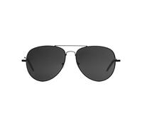 KRYMSON 1 paio di occhiali da sole pilota + 1 scatola portaoggetti, occhiali da sole da pesca, occhiali da sole anti-UV, occhiali da sole polarizzati per uomo e donna (nero), Nero