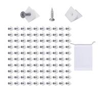 KRYMSON 100 supporti per cassetti, 1 custodia, supporto per cassetto, cuneo di riparazione, plastica, bianco, montaggio laterale
