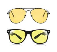 KRYMSON 2 Occhiali da Guida Notturna Antiriflesso, per Visione Notturna, Astigmatismo, Ciclismo e Sport