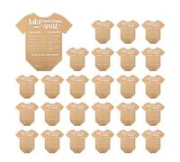 KRYMSON 25 Pezzi di Carte di Benedizione per Baby Shower, Carte di Carta Kraft, Carte da Gioco per Bambini, Carte di Previsione per Bambini, Carte di Consigli per Bambini