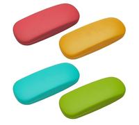 KRYMSON 4 custodie portatili, per occhiali da sole, per occhiali da sole (rosso, arancione, azzurro, verde mela), rosso, arancione, azzurro, verde mela, Taglia unica