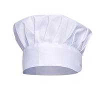 KRYMSON Cappello da Cuoco Berretto da Forno Regolabile a Prova di Fumo di Olio Unisex Riutilizzabile per Cucina Casalinga Ristorante Gourmet, Bianco, 58-63 cm