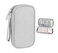 KRYMSON Custodia per cavi, piccola custodia per accessori elettronici, impermeabile e resistente, per riporre cavi, caricabatterie, cuffie