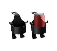 KRYMSON Ganci posteriori per sedile auto, confezione da 2, universali, multifunzionali, in materiale ABS, colore nero