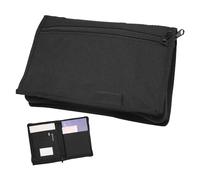 KRYMSON Raccoglitore Nero, Porta Badge Auto, Portadocumenti, Porta Occhiali da Sole, Carta d'Identità e di Ammissione, Penna, Documenti