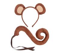 KRYMSON Set di 1 costume da scimmia, coda di scimmia, costume da cosplay per bambini, per adulti, costume da cosplay per animali