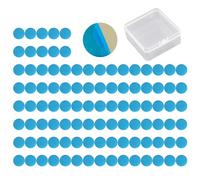 KRYMSON Set di 100 piastre di ferro rotonde magnetiche autoadesive, scatola di immagazzinaggio inclusa, patch di supporto per telefono cellulare