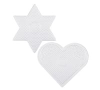 KRYMSON Set di 2 tavole puzzle, set di perline da stiro, pannello trasparente, accessori fai da te, creativo e interessante, adatto per bambini e ragazzi