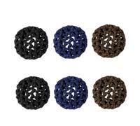 Kryoflare 6 pz 3 stili di colore balletto chignon copertura per ragazze, retine per capelli per chignon maglia invisibile bordo elastico copertura per capelli danza capelli pattinaggio snoods