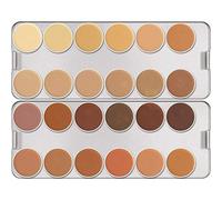 Kryolan Trucco TAVOLOZZA Vari Formati Make up bodypainting (Dermacolor, 24 Colori 71008K)