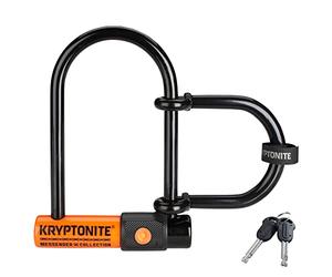 Kryptonite Evolution Messenger Mini+ Lucchetto a U con Estensione | Sicurezza 7/10, Acciaio Temprato da 11 mm, Rivestimento Protettivo, per Biciclette ed E-bike, 1,18 kg, 9,5 x 16,5 cm