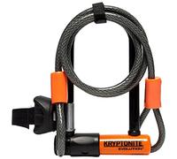 Kryptonite Evolution Mini 5 Lucchetto a U, Nero e Arancione