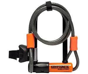 Kryptonite Evolution Mini 5 Lucchetto a U, Nero e Arancione