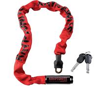 KRYPTONITE Integrated Chain Locks, Catena Keeper 785 Unisex Adulto, Rosso (Red), 85 cm
