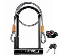 Kryptonite Lucchetto U con Cavo Keeper Standard + KFlex Nero 120 cm